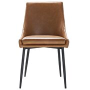 Vegan leather dining chairs - set of 2 in black tan by Modway additional picture 3