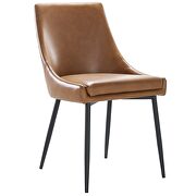 Vegan leather dining chairs - set of 2 in black tan by Modway additional picture 7