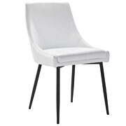 Vegan leather dining chairs - set of 2 in black white by Modway additional picture 7
