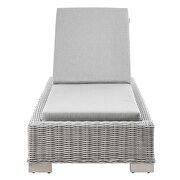 Outdoor patio wicker rattan chaise lounge in light gray/ gray by Modway additional picture 7