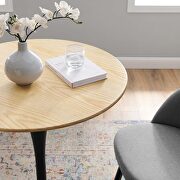 Wood bar table in black natural by Modway additional picture 3