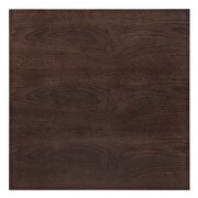 Square wood bar table in black cherry walnut by Modway additional picture 4