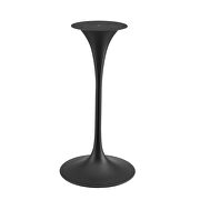 Artificial marble bar table in black by Modway additional picture 4