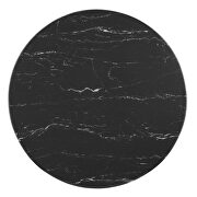 Artificial marble bar table in black by Modway additional picture 5