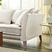 Fabric sofa in beige by Modway additional picture 2