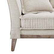Fabric sofa in beige additional photo 4 of 7