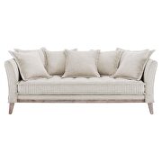 Fabric sofa in beige additional photo 5 of 7