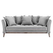 Fabric sofa in light gray additional photo 5 of 7