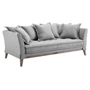 Fabric sofa in light gray by Modway additional picture 8