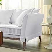 Fabric sofa in white by Modway additional picture 2