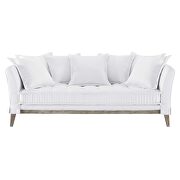 Fabric sofa in white additional photo 5 of 7