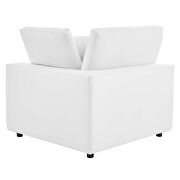 Down filled overstuffed vegan leather loveseat in white by Modway additional picture 5