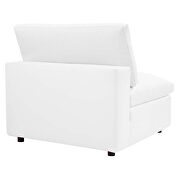 Down filled overstuffed vegan leather 6-piece sectional sofa in white additional photo 5 of 13
