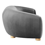 Charcoal velvet sofa - sleek comfort by Modway additional picture 6