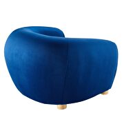 Performance velvet armchair in navy by Modway additional picture 5