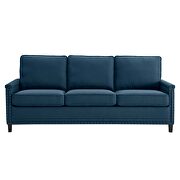 Upholstered fabric sofa in azure additional photo 5 of 7