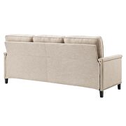 Upholstered fabric sofa in beige by Modway additional picture 6