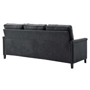 Upholstered fabric sofa in charcoal by Modway additional picture 6
