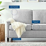 Upholstered fabric sofa in light gray by Modway additional picture 3
