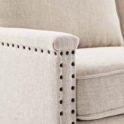 Upholstered fabric loveseat in beige by Modway additional picture 4