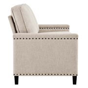 Upholstered fabric loveseat in beige by Modway additional picture 7