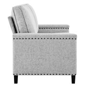 Upholstered fabric loveseat in light gray by Modway additional picture 7