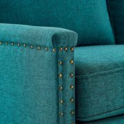 Upholstered fabric loveseat in teal by Modway additional picture 4