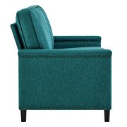 Upholstered fabric loveseat in teal by Modway additional picture 7