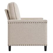Upholstered fabric armchair in beige by Modway additional picture 7