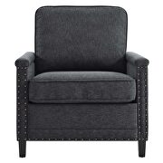 Upholstered fabric armchair in charcoal by Modway additional picture 5