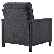 Upholstered fabric armchair in charcoal by Modway additional picture 6