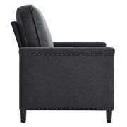 Upholstered fabric armchair in charcoal by Modway additional picture 7