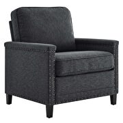 Upholstered fabric armchair in charcoal by Modway additional picture 8