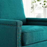 Upholstered fabric armchair in teal by Modway additional picture 2