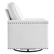 Upholstered fabric swivel chair in white by Modway additional picture 6