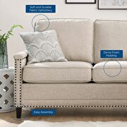 Upholstered fabric sectional sofa in beige by Modway additional picture 3