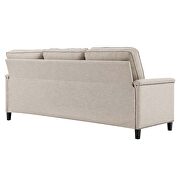 Upholstered fabric sectional sofa in beige by Modway additional picture 5