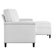 Upholstered fabric sectional sofa in white by Modway additional picture 6