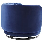 Tufted performance velvet swivel chair in black/ navy finish by Modway additional picture 4