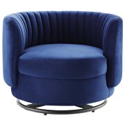 Tufted performance velvet swivel chair in black/ navy finish by Modway additional picture 6