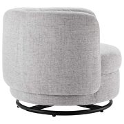 Fabric upholstery swivel chair in black/ light gray by Modway additional picture 3