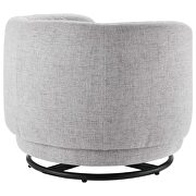 Fabric upholstery swivel chair in black/ light gray by Modway additional picture 4