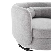 Fabric upholstery swivel chair in black/ light gray by Modway additional picture 5