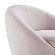 Performance velvet swivel chair in gold/ pink by Modway additional picture 5