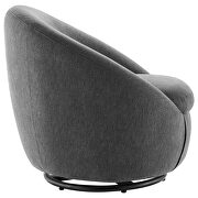 Beautiful fabric upholstery swivel chair in black/ charcoal by Modway additional picture 3