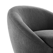 Beautiful fabric upholstery swivel chair in black/ charcoal by Modway additional picture 5
