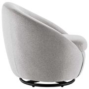 Beautiful fabric upholstery swivel chair in black/ light gray by Modway additional picture 3