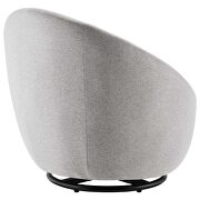 Beautiful fabric upholstery swivel chair in black/ light gray by Modway additional picture 4