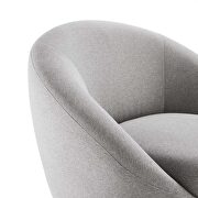 Beautiful fabric upholstery swivel chair in black/ light gray by Modway additional picture 5