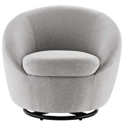 Beautiful fabric upholstery swivel chair in black/ light gray by Modway additional picture 6
